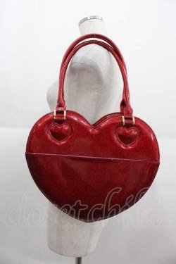 画像2: Angelic Pretty / グリッターLove Heartトートバッグ  赤 I-25-09-11-063-AP-BG-HD-ZI