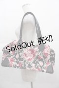 BABY,THE STARS SHINE BRIGHT / シュガーブーケ柄ボストン型BAG  黒 I-25-09-11-064-BA-BG-HD-ZI