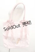 m petit by misako / ラビットベアプリントトートバッグ  ピンク I-25-09-11-067-LO-BG-HD-ZI