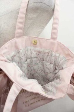 画像3: Maison de FLEUR / スモールダブルリボントートバッグ  ピンク I-25-09-11-072-LO-BG-HD-ZI