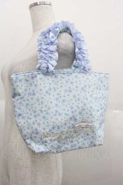 画像1: Maison de FLEUR / シナモロールフリルハンドルトートバッグ  サックス I-25-09-11-075-LO-BG-HD-ZI