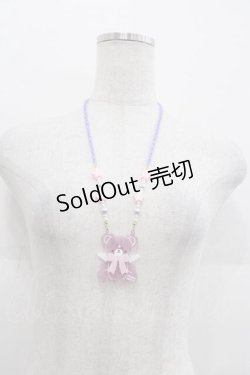 画像2: Angelic Pretty / Milkyベアーネックレス  ラベンダー I-25-09-11-078-AP-AC-HD-ZI