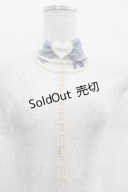 画像3: LeMiroie / リボンブローチ&パールネックレスセット  青Ｘ白 I-25-09-11-079-LO-AC-HD-ZI