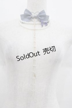 画像4: LeMiroie / リボンブローチ&パールネックレスセット  青Ｘ白 I-25-09-11-079-LO-AC-HD-ZI