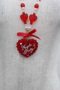 Angelic Pretty / DotスカラップHeartネックレス  赤 I-25-09-11-080-AP-AC-HD-ZI