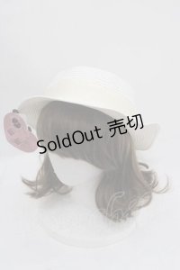 m petit by misako / AMブレードカンカン帽  シロ I-25-09-11-084-LO-AC-HD-ZI