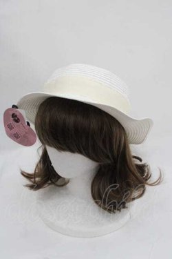 画像1: m petit by misako / AMブレードカンカン帽  シロ I-25-09-11-084-LO-AC-HD-ZI