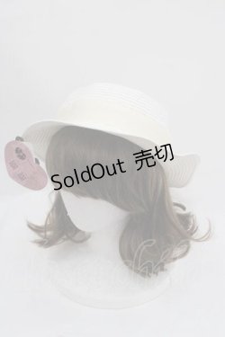 画像1: m petit by misako / AMブレードカンカン帽  シロ I-25-09-11-084-LO-AC-HD-ZI