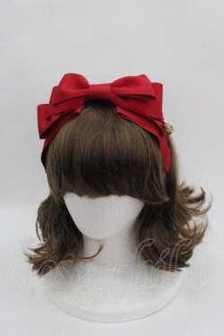 画像1: LOLITAその他(お買取対象外) / 鳥かごチャーム付きリボンカチューシャ  赤 I-25-09-11-088-LO-AC-HD-ZI