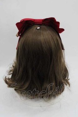 画像2: LOLITAその他(お買取対象外) / 鳥かごチャーム付きリボンカチューシャ  赤 I-25-09-11-088-LO-AC-HD-ZI