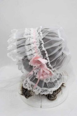 画像2: BABY,THE STARS SHINE BRIGHT / Strawberry Sweetheart Cakeマザーボンネット  白Ｘピンク I-25-09-11-092-BA-AC-HD-ZI