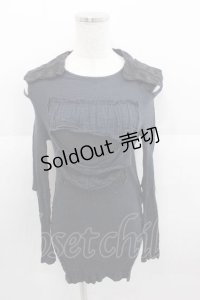 alice auaa / キャンバス&楊柳C/S 2 黒 I-25-09-11-011-AA-TO-HD-ZI