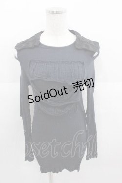 画像1: alice auaa / キャンバス&楊柳C/S 2 黒 I-25-09-11-011-AA-TO-HD-ZI