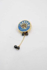 Q-pot. / キャビア50g ブローチ  ゴールドＸ青 I-25-09-11-103-QP-AC-HD-ZI