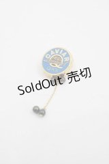 Q-pot. / キャビア50g ブローチ  ゴールドＸ青 I-25-09-11-103-QP-AC-HD-ZI