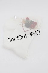 PINK HOUSE / いちご編みぐるみソックス  ホワイト I-25-09-11-106-LO-ZA-HD-ZI
