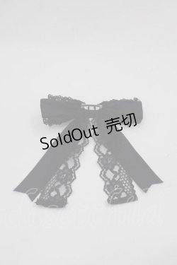 画像2: Rojita / ビジューリボンブローチ  黒 I-25-09-11-113-LO-AC-HD-ZI