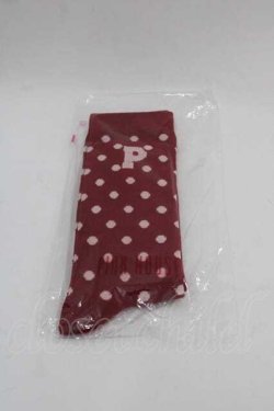 画像1: PINK HOUSE / Ｐロゴ水玉ソックス  赤 I-25-09-11-118-LO-ZA-HD-ZI