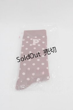 画像1: PINK HOUSE / Ｐロゴ水玉ソックス  赤 I-25-09-11-118-LO-ZA-HD-ZI