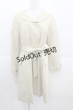 画像1: F i.n.t / セーラーカラートレンチコート  ベージュ I-25-09-11-014-CA-CO-HD-ZI