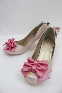 画像1: BABY,THE STARS SHINE BRIGHT / Marie Antoinette パンプス M ピンク I-25-09-11-121-BA-SH-HD-ZI