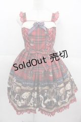 Angelic Pretty / British Bearジャンパースカートセット ジャンパースカート単品  赤 I-25-09-11-016-AP-OP-HD-ZI