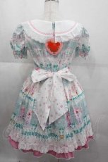 画像2: BABY,THE STARS SHINE BRIGHT / Sweetheart Parfaiteria柄ワンピース  サックス I-25-09-11-022-BA-OP-HD-ZI (2)