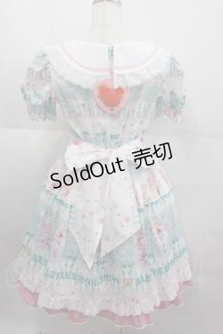 画像2: BABY,THE STARS SHINE BRIGHT / Sweetheart Parfaiteria柄ワンピース  サックス I-25-09-11-022-BA-OP-HD-ZI