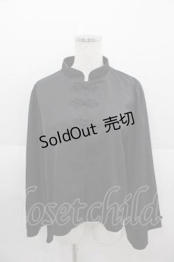 画像1: axes femme kawaii / メイリンブラウス M 黒 I-25-09-11-003-AX-BL-HD-ZI