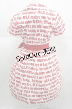 画像2: MILK / Messageワンピース  レッドプリント I-25-09-11-025-ML-OP-HD-ZI