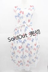 Jane Marple / Anniversary ribbonsスクエアドレス  白 I-25-09-11-026-JM-OP-HD-ZI