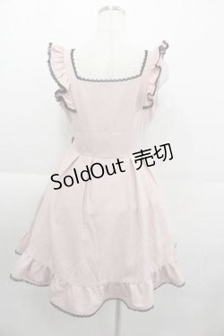 画像2: DearMyLove / ダブルハートジャンスカワンピース L ピンクX黒 I-25-09-11-028-EL-OP-HD-ZI