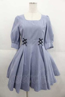 画像1: Ank Rouge / ミニリボン4つワンピース M ブルー I-25-09-11-030-CA-OP-HD-ZI