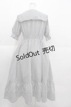画像2: m petit by misako / ギンガムチェックワンピース L 黒X白 I-25-09-11-033-LO-OP-HD-ZI