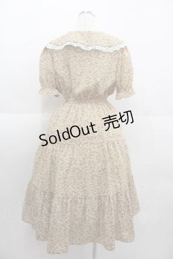 画像2: axes femme POETIQUE / ビッグ襟花柄ワンピース M イエロー I-25-09-11-035-AX-OP-HD-ZI