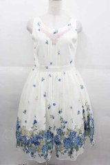 axes femme / あじさい柄ワンピース  アイボリー I-25-09-11-037-AX-OP-HD-ZI