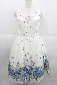 axes femme / あじさい柄ワンピース  アイボリー I-25-09-11-037-AX-OP-HD-ZI