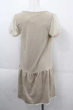 画像2: axes femme / V字ブレード&シフォン袖チュニック M ベージュ I-25-09-11-038-AX-TO-HD-ZI
