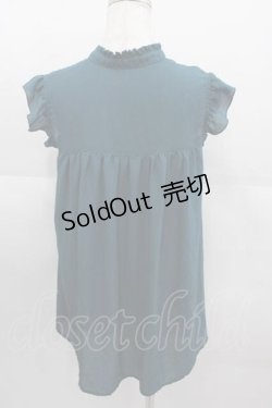 画像2: axes femme / 胸元レースノースリブラウス M グリーン I-25-09-11-004-AX-BL-HD-ZI