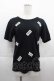 画像1: PINK HOUSE / ロゴワッペン半袖Tシャツ M ブラック I-25-09-13-046-LO-TS-HD-ZI (1)