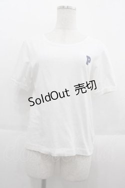 画像1: 【SALE】PINK HOUSE / ロゴトップス  白 I-25-09-13-048-LO-TO-HD-ZT191