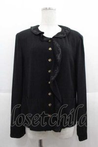 INGEBORG / セットアップジャケット  黒リボン・テープ I-25-09-13-057-LO-JA-HD-ZS