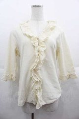 INGEBORG / レースフリルカーディガン  アイボリー I-25-09-13-063-LO-TO-HD-ZT077