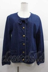 KETTY / リボンデニムジャケット  青デニムＸゴールド I-25-09-13-065-EL-JA-HD-ZS