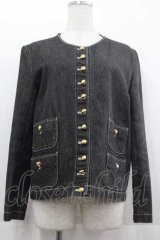 INGEBORG / ノーカラーデニムジャケット  インディゴ I-25-09-13-066-LO-JA-HD-ZS