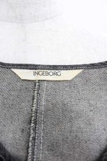 画像3: INGEBORG / ノーカラーデニムジャケット  インディゴ I-25-09-13-066-LO-JA-HD-ZT553 (3)