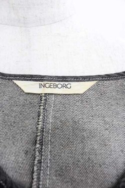 画像3: INGEBORG / ノーカラーデニムジャケット  インディゴ I-25-09-13-066-LO-JA-HD-ZI
