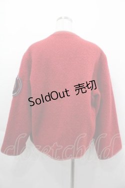 画像2: PINK HOUSE / 丸ワッペン付きマオカラージャケット  レッド I-25-09-13-067-LO-JA-HD-ZI