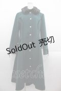 axes femme / ファー襟フィッシュテールコート M ダークグリーン I-25-09-13-068-AX-CO-HD-ZI