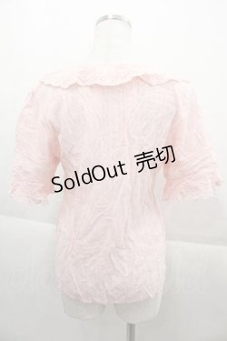 画像2: LIZ LISA / レース半袖ブラウス  ピンク I-25-09-13-008-LO-BL-HD-ZT198